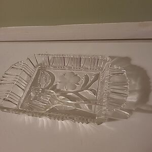 Vintage  Cyrstal Relish Tray and Server